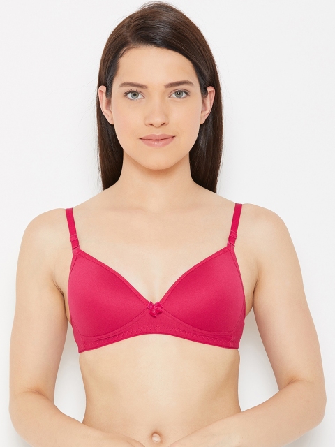 

Lady Lyka Red Solid Non-Wired Lightly Padded T-shirt Bra BREEZE