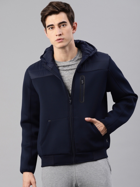 

HRX by Hrithik Roshan Men Navy Blue Solid Active Tailored Jacket