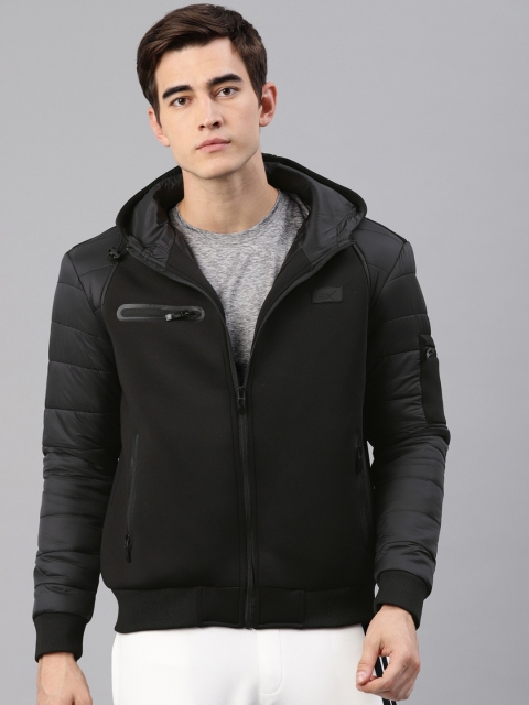 

HRX by Hrithik Roshan Men Black Active Hooded Solid Sporty Jacket