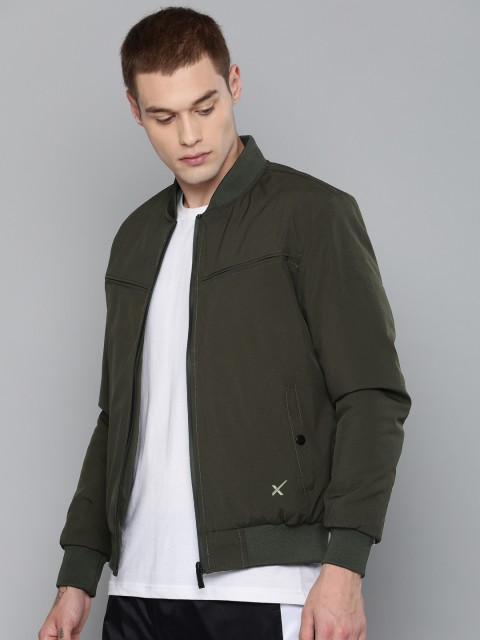 

HRX by Hrithik Roshan Men Olive Green Active Solid Padded Jacket