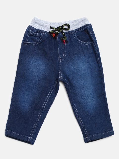 

Gini and Jony Boys Navy Blue Slim Fit Mid-Rise Clean Look Stretchable Jeans