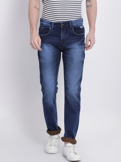 

NO NEXT Men Navy Blue Slim Fit Mid-Rise Clean Look Jeans