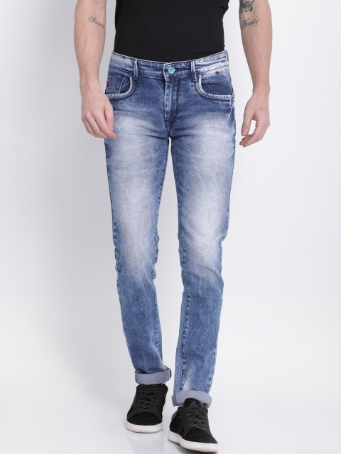 

NO NEXT Men Blue Slim Fit Mid-Rise Clean Look Jeans