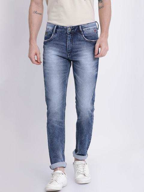 

NO NEXT Men Blue Slim Fit Mid-Rise Clean Look Stretchable Jeans