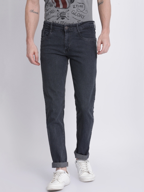 

NO NEXT Men Charcoal Slim Fit Mid-Rise Clean Look Jeans
