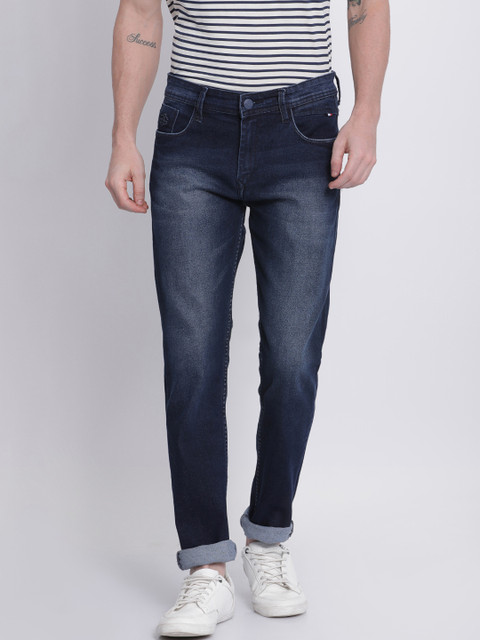 

NO NEXT Men Navy Blue Slim Fit Mid-Rise Clean Look Stretchable Jeans