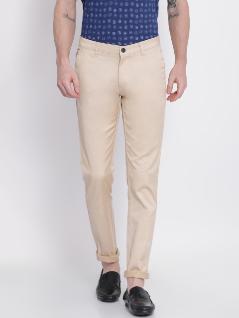 

NO NEXT Men Beige Smart Slim Fit Solid Regular Trousers