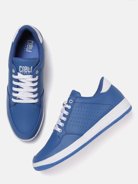 

Crew STREET Men Blue Perforated Sneakers
