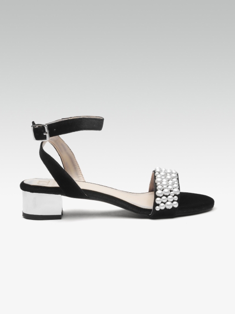 

Carlton London Women Black Embellished Heels