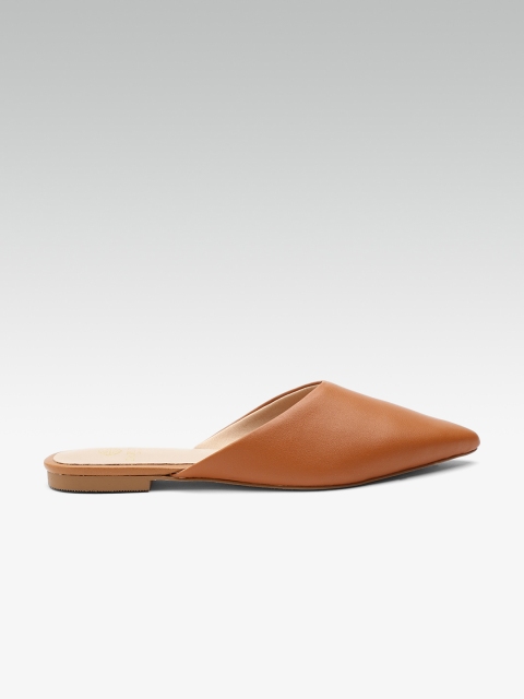 

Carlton London Women Brown Solid Mules