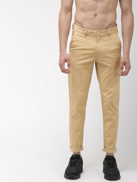 

Harvard Men Beige with a tinge of Yellow Regular Fit Solid Chinos