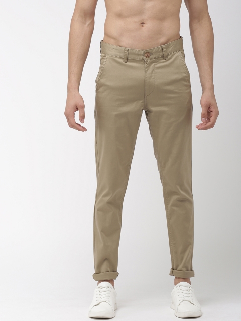 

Harvard Men Khaki Regular Fit Solid Regular Trousers