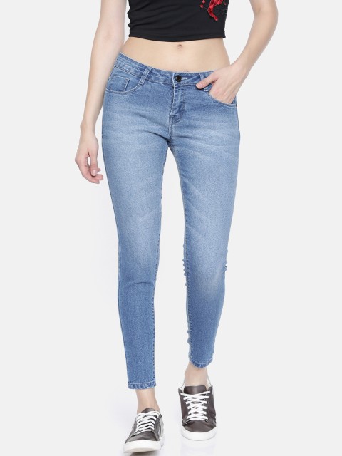 

ZHEIA Women Blue Skinny Fit Mid-Rise Clean Look Stretchable Jeans
