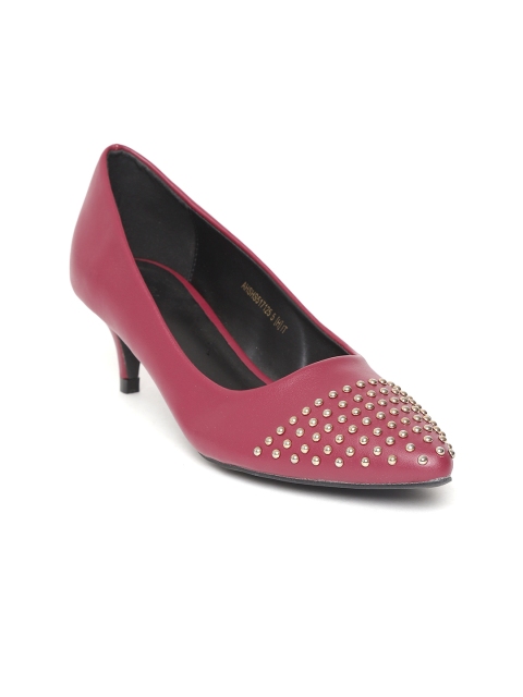 

Allen Solly Women Maroon Solid Pumps