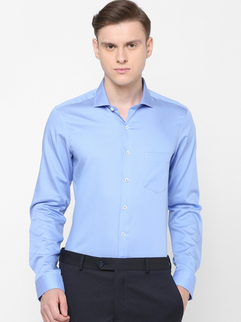 

SIMON CARTER LONDON Men Blue Slim Fit Printed Formal Shirt