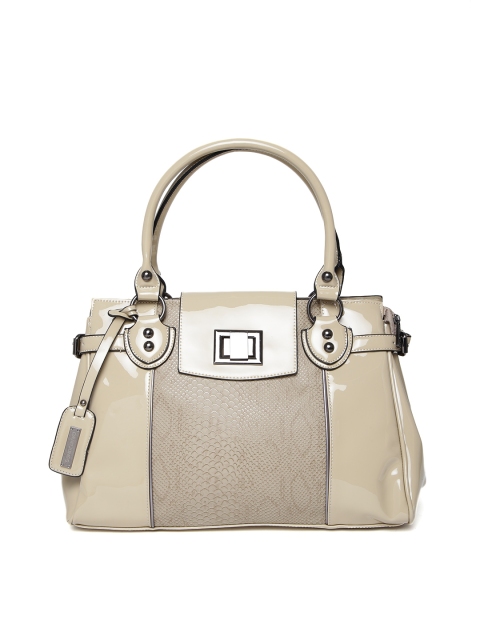 

David Jones Beige Glossy Handbag