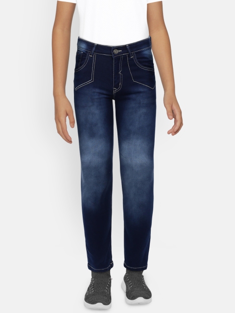 

Gini and Jony Boys Blue Slim Fit Mid-Rise Clean Look Stretchable Jeans