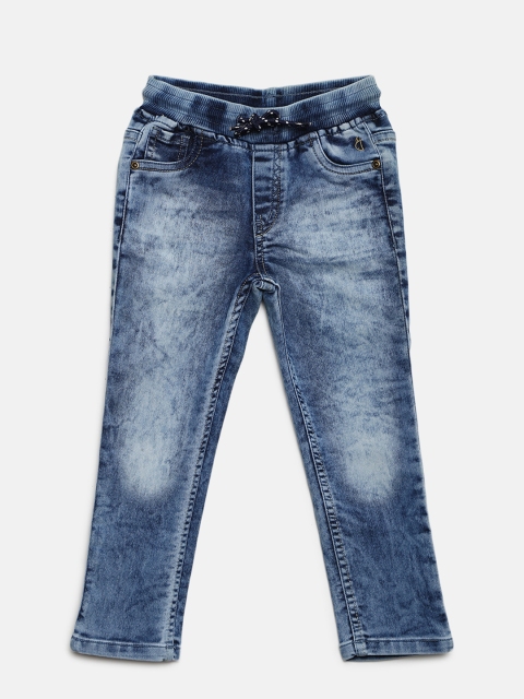 

Gini and Jony Boys Blue Regular Fit Mid-Rise Clean Look Stretchable Jeans