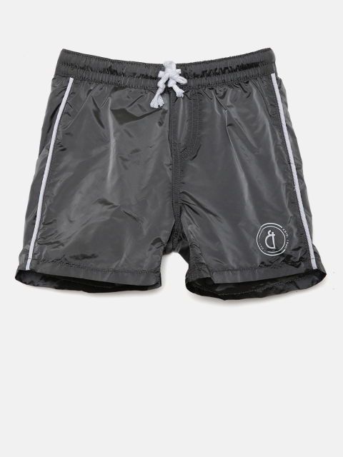 

Gini and Jony Boys Grey Solid Regular Fit Shorts