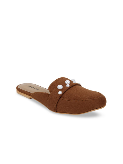 

SCENTRA Women Brown Leather Loafers