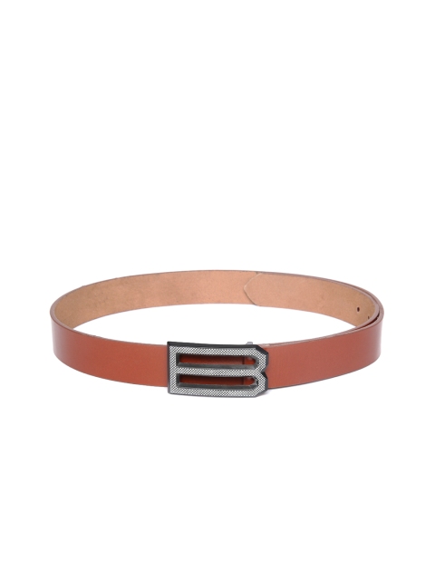 

United Colors of Benetton Men Brown Solid Leather Belt