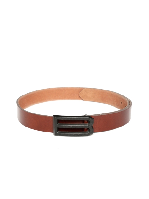 

United Colors of Benetton Men Brown Leather Solid Belt