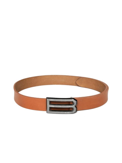

United Colors of Benetton Men Brown Leather Solid Belt