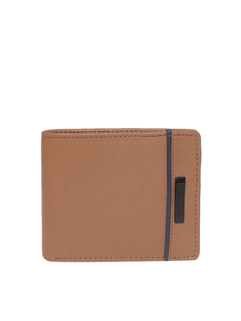 

United Colors of Benetton Men Brown Leather Solid Two Fold Wallet