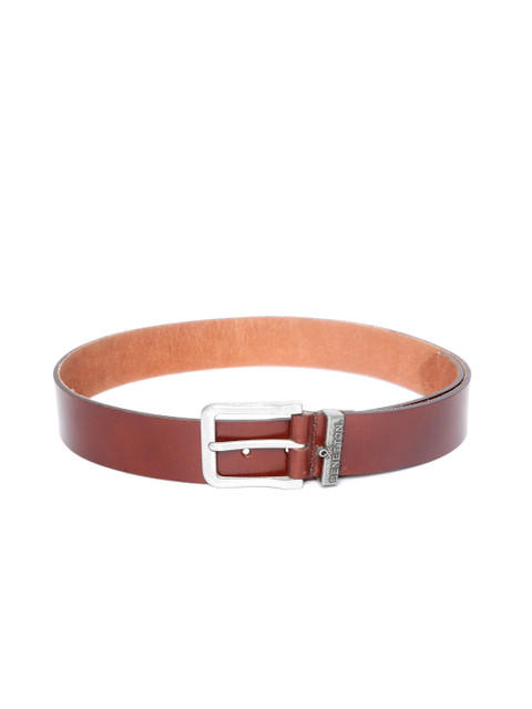 

United Colors of Benetton Men Brown Solid Leather Belt