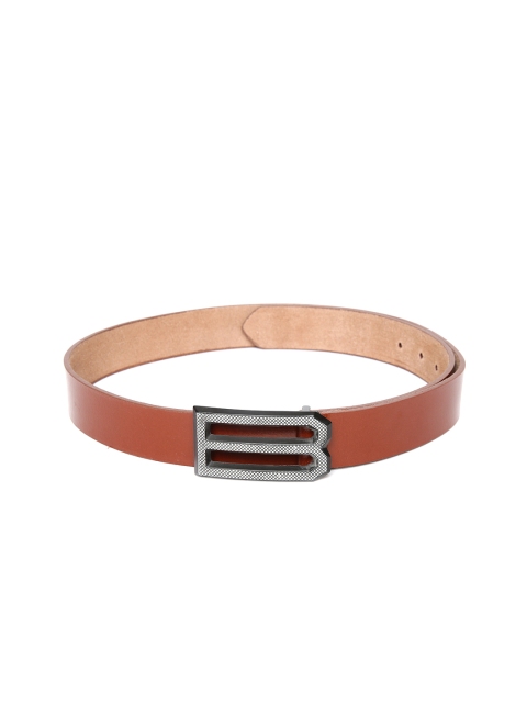 

United Colors of Benetton Men Tan Brown Leather Solid Belt