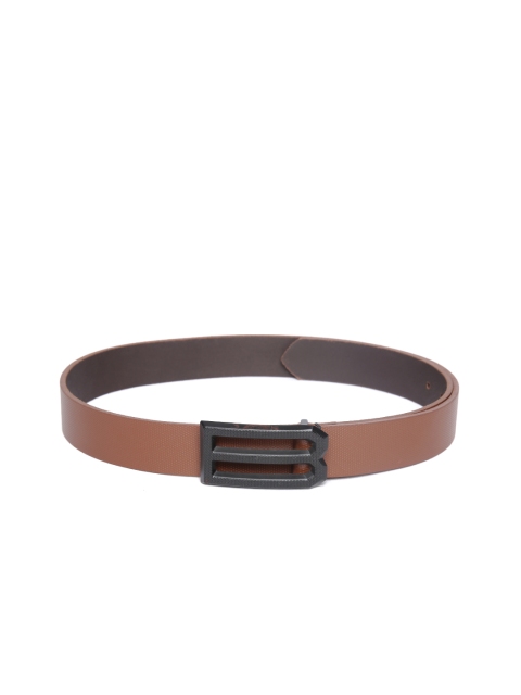

United Colors of Benetton Men Brown Textured Leather Belt