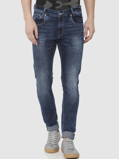 

Mufti Men Blue Skinny Fit Mid-Rise Clean Look Stretchable Jeans