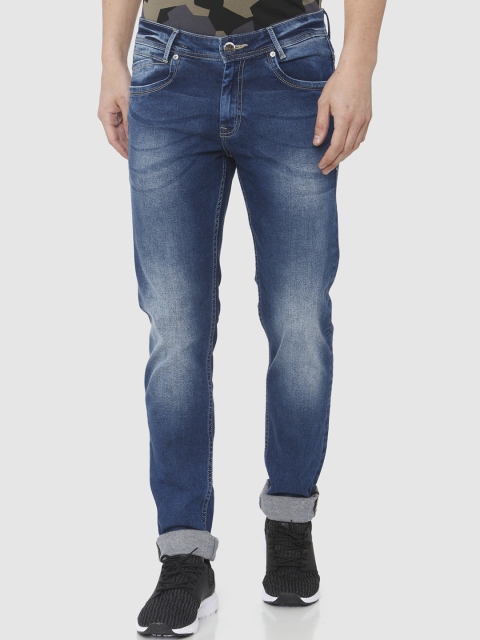 

Mufti Men Blue Slim Fit Mid-Rise Clean Look Stretchable Jeans