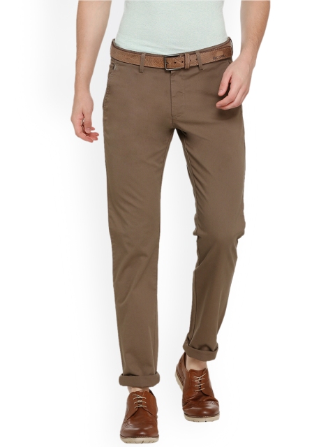

Allen Solly Men Brown Slim Fit Solid Regular Trousers