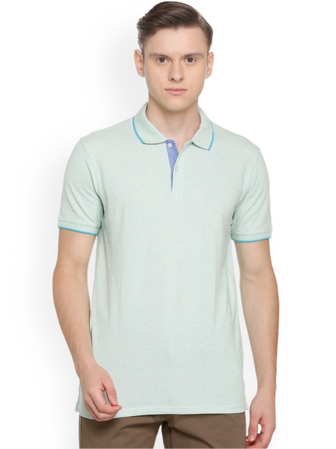 

Allen Solly Men Green Solid Polo Collar T-shirt
