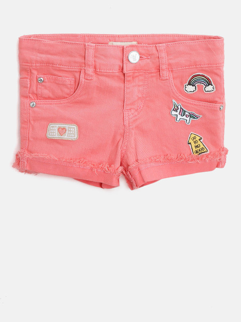 

Gini and Jony Girls Pink Solid Regular Fit Shorts