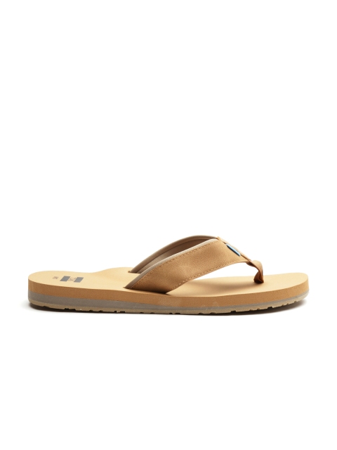 

TOMS Men Camel Brown Solid Thong Flip-Flops