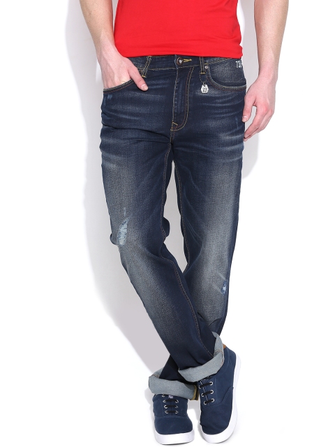 

Pepe Jeans Navy Washed Holborne Fit Stretchable Jeans, Navy blue