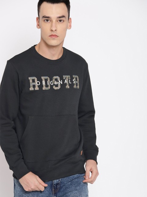 

Roadster Men Navy Blue Printed Sweatshirt