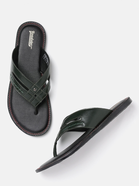 

Roadster Men Dark Green Comfort Sandals