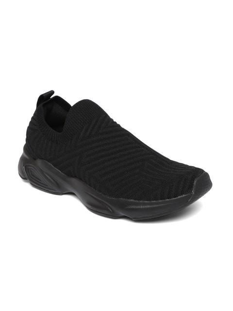 

Xtep Men Black Slip-On Sneakers