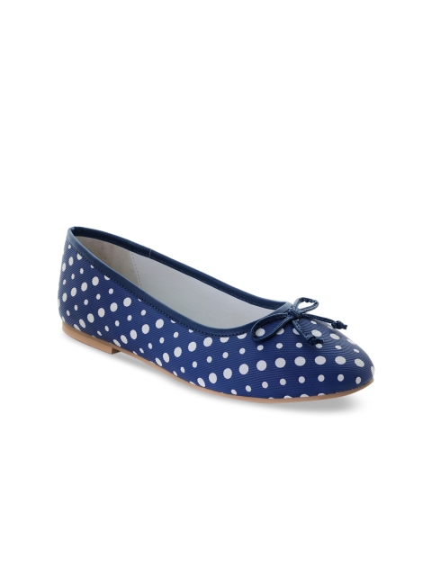 

London Rag Women Blue Printed Ballerinas