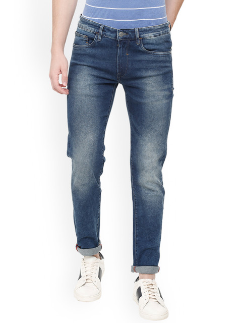 

Solly Jeans Co. Men Blue Skinny Fit Mid-Rise Clean Look Jeans