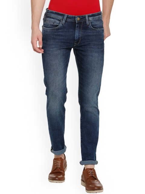 

Solly Jeans Co. Men Blue Skinny Fit Mid-Rise Clean Look Stretchable Jeans