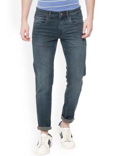 

Solly Jeans Co. Men Blue Skinny Fit Mid-Rise Clean Look Stretchable Jeans