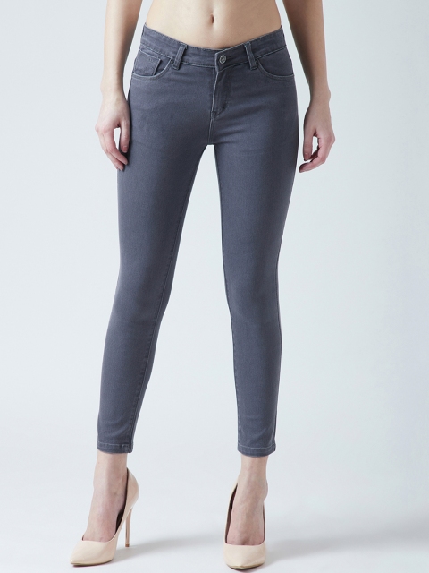 

Devis Women Grey Skinny Fit Mid-Rise Clean Look Stretchable Jeans