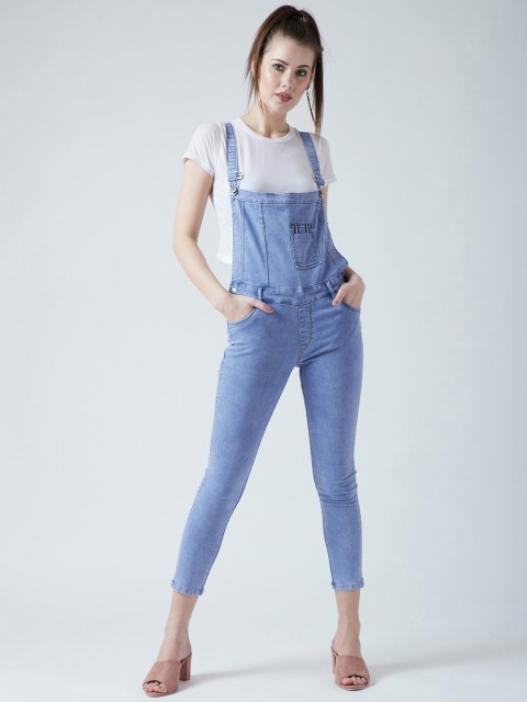 

Devis Women Blue Solid Dungaree