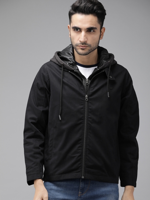 

Roadster Men Black Solid Tailored Jacket