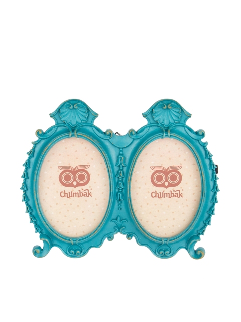 

Chumbak Blue Textured Oval Photo Frame