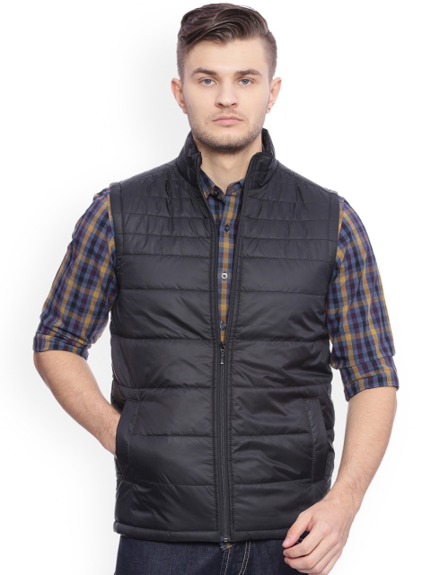 

Basics Men Black Solid Puffer Jacket